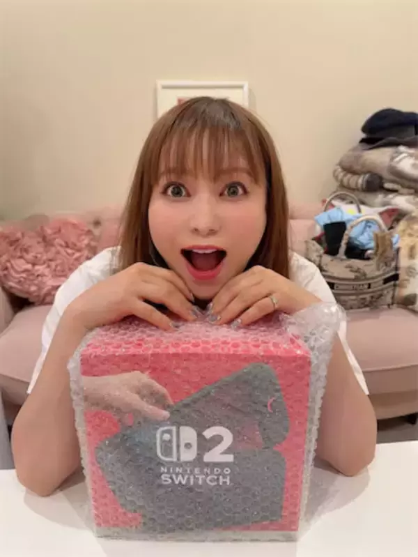 中川翔子、「Switch2」入手でテンション爆上がり！ファンは羨望「良いなー良いなー」