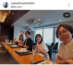 佐藤弘道、療養後初めて馴染みのお店を訪問「お互いに涙目になって感動」